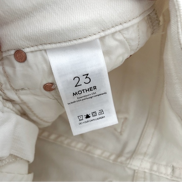 MOTHER the looker ankle in cream puffs wash size 23 - Picture 6 of 10
